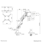 Neomounts Monitor Arm -30kg 24-57'' Tilt Swivel Height Adjustable