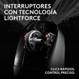 Logitech G Pro X Superlight 2c Ratón Gaming 5 Botones Inalámbrico Cableado 2.4 Ghz Usb Receptor Usb De Logitech Lightspeed Rosa