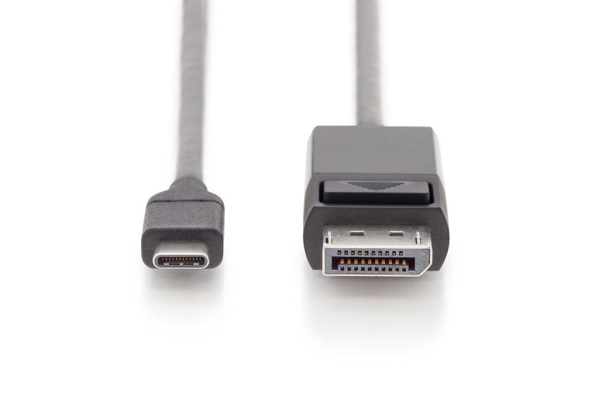EAN 4016032451365 - Digitus AK-300333-020-S adaptador de cable de vídeo 2 m USB Tipo C DisplayPort Negro imagen 2