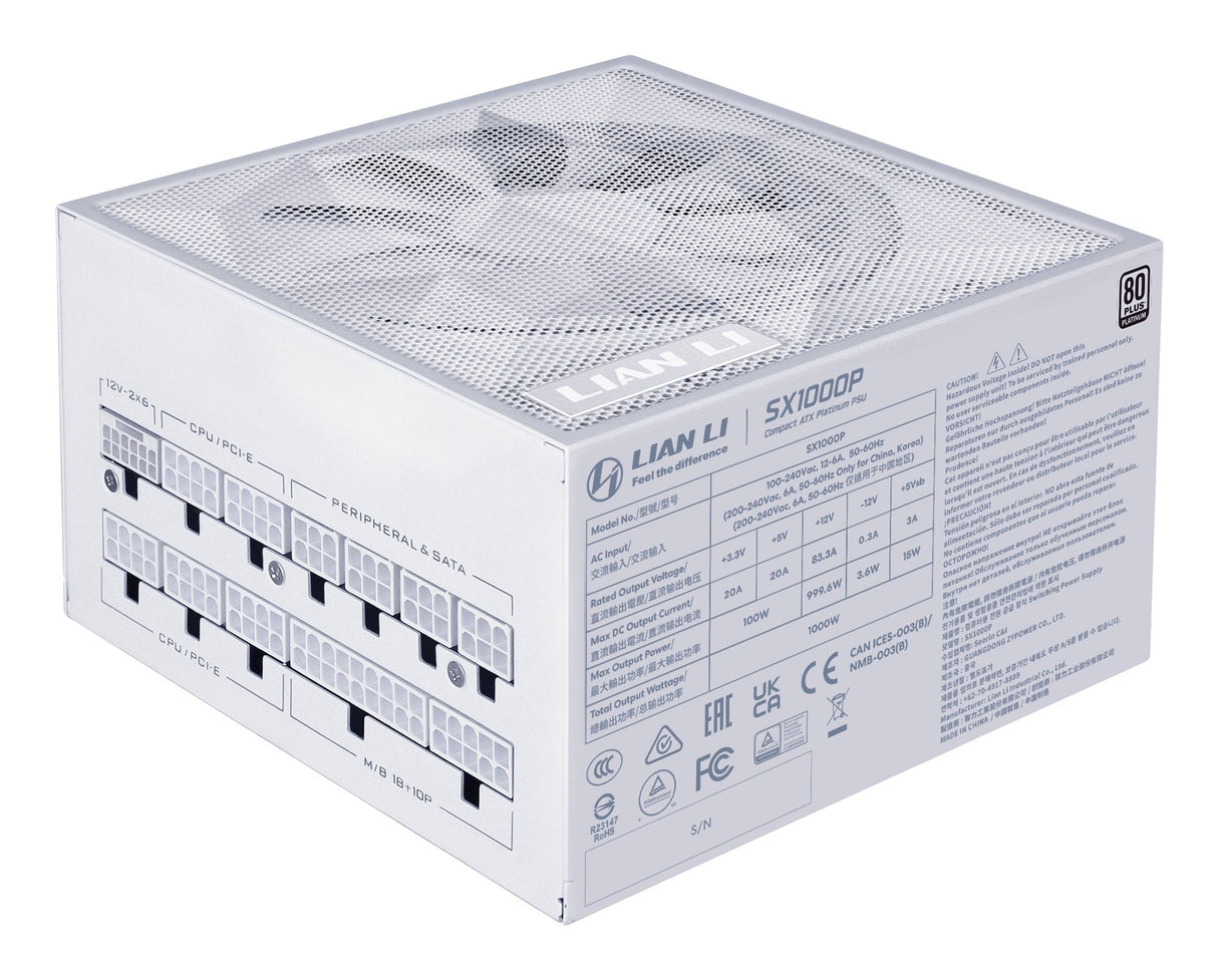 Fuente Alimentacion  Atx 1000w Lian Li Sx1000p White Platinum