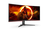 Monitor  Aoc G2 Cu34g2xe/Bk  [34] 3440 X 1440 Pixeles Negro, Rojo