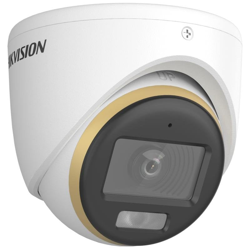 Hikvision Ds-2ce70df3t-Lmfs(2.8mm) 2 Mp Cámara Turret Colorvu De Doble Luz Fija