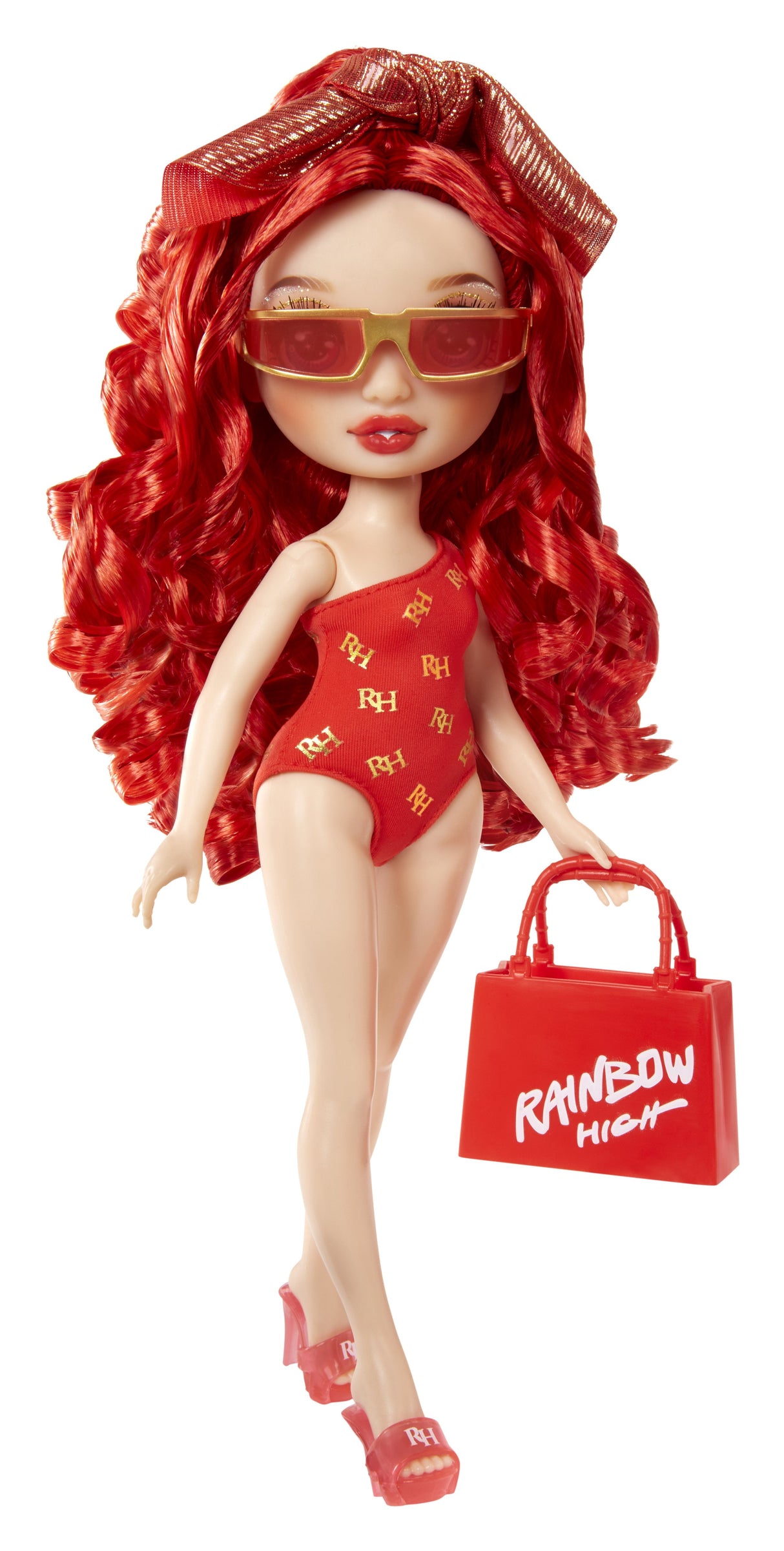 Muñeca  Mga Entertainment Rainbow High Swim & Style - Ruby Rojo, 507277-Euc
