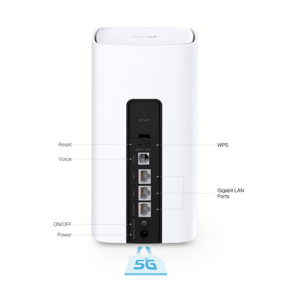 EAN 4897098686867 - TP-Link NX510v router inalámbrico Gigabit Ethernet Doble banda (2,4 GHz / 5 GHz) 5G Blanco imagen 3