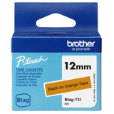 Brojoher Cinta Btagt31 / Btag-T31 Negro Sobre Naranja