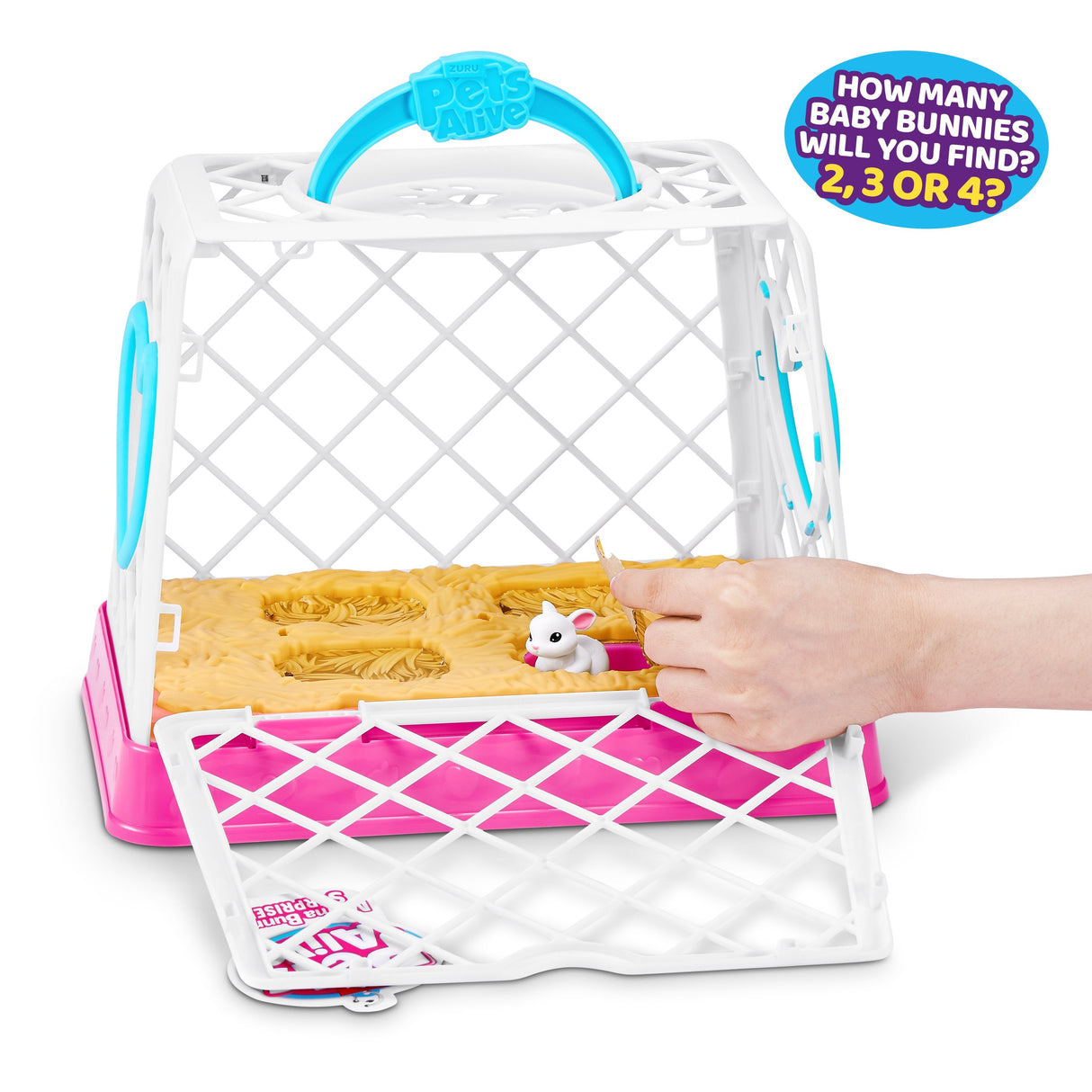 Zuru Pets Alive - Mama Bunny & Baby Sorpresa, Cuddly Toy Ordened Artículo 4894680036413.0