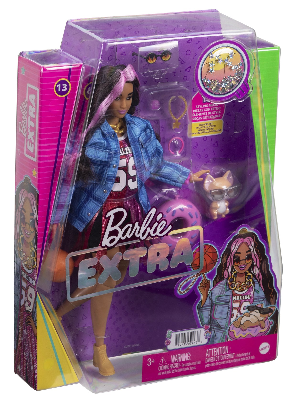 Muñeca Mattel Barbie Mirada De Baloncesto Extra Hdj46