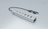 EAN 8595611707193 - i-tec CAHUBMETAL7 hub de interfaz USB 3.2 Gen 1 (3.1 Gen 1) Type-A + Type-C 5 Mbit/s Gris imagen 3