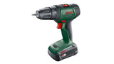 Taladro Bosch  Inalámbrico Universaldrill 18v Verde/Negro, Batería Li-Ion 2,5ah, Maletín, Power For All Alliance 06039d4005