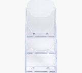 Exacompta Tischprospekthalter Office Exacryl Transparente Din Largo 3 Compartimentos 11,5 X 11,2 X 21,8 Cm, 1 Unidades