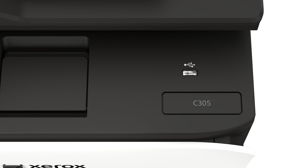 Xerox C305v/Aeeu Impresora Multifunción Color Laser A4/Legal (Material) Hasta 30 Ppm (Copiando) Hasta 30 Ppm (Impresión) 250 Hojas 33.6 Kbps Usb 2.0 Gigabit Lan Wi-Fi(Ac) Host Usb 2.0