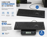 Coolbox Teclado Usb Teclas Chocolate 1.8m De Cable 610g. Silencioso