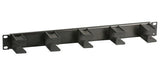 Efb 19" 1he Cableführungspanel, 5x Bügel Für Lwl, Schwarz
