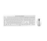 Teclado Inglés Cherry Stream Desktop Recharge Rf Inalámbrico Qwerty Gris