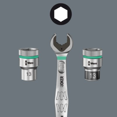Wera Maul-Ringratschenschlüssel Joker, 13mm (Mit Haltefunktion) 05073273001