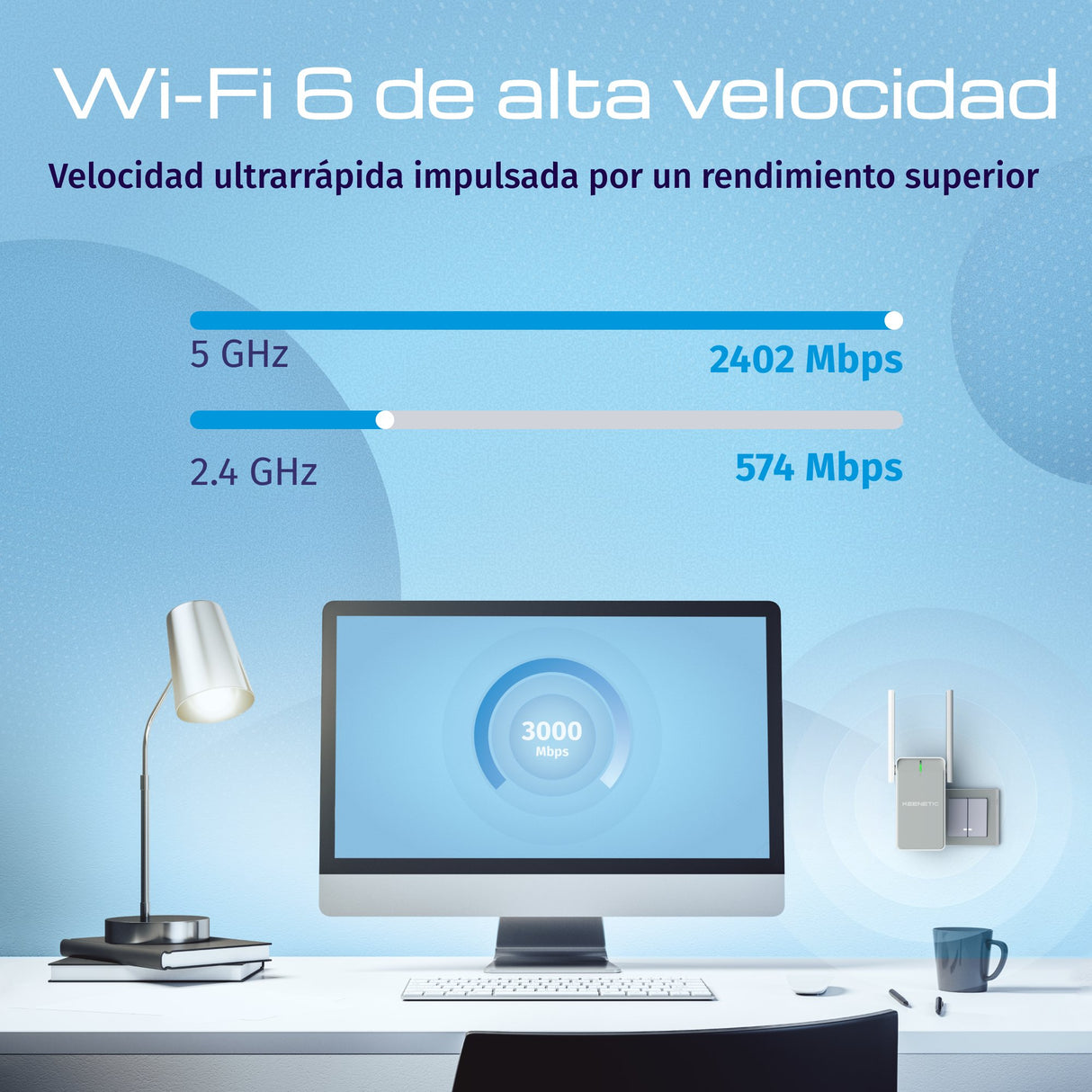 EAN 4897082922278 - Keenetic Buddy 6 SE (KN-4410) Repetidor de red Blanco, Gris 1000 Mbit/s imagen 4