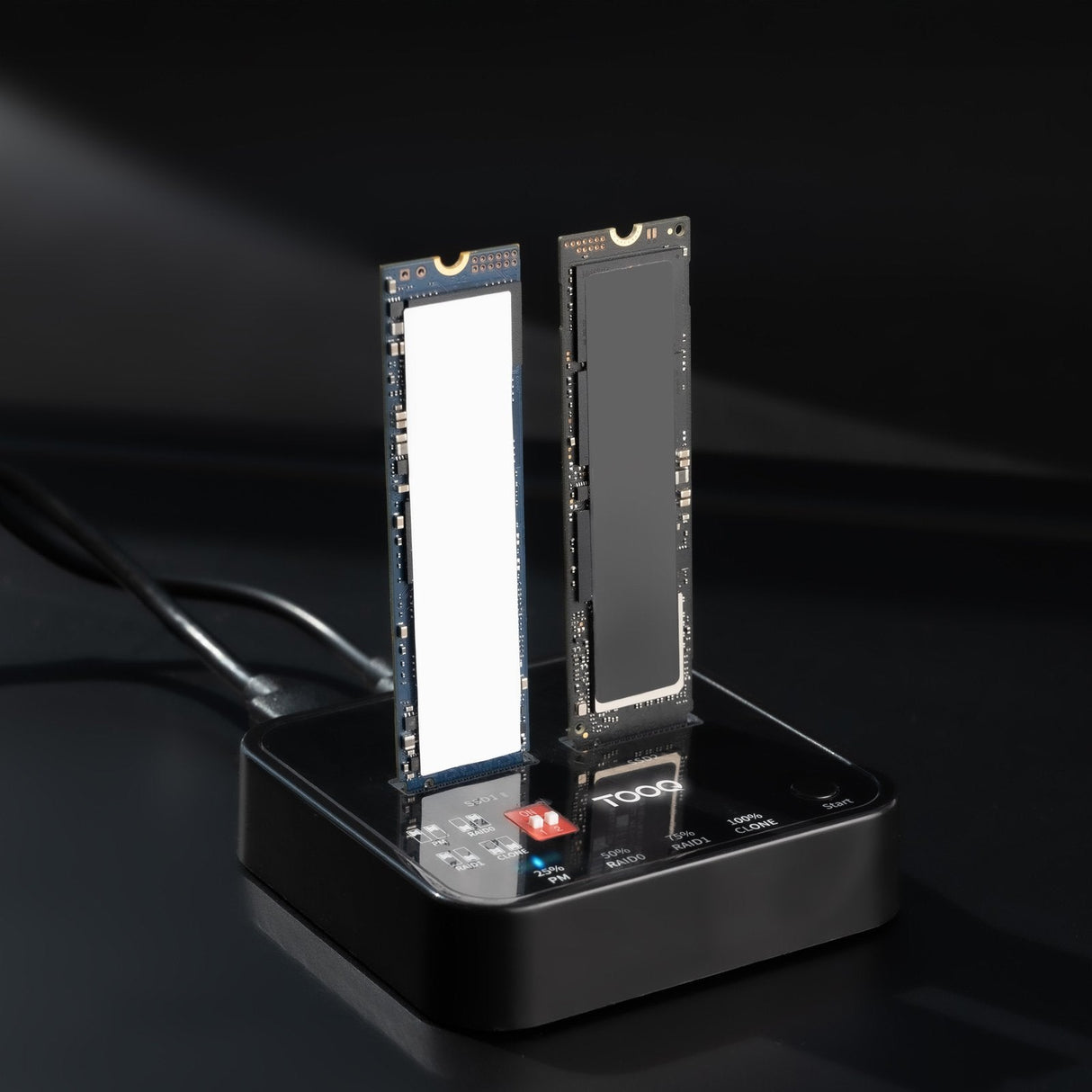 Docking Station Para Ssd M2 Sata Nvme Tooq Tqds-201b