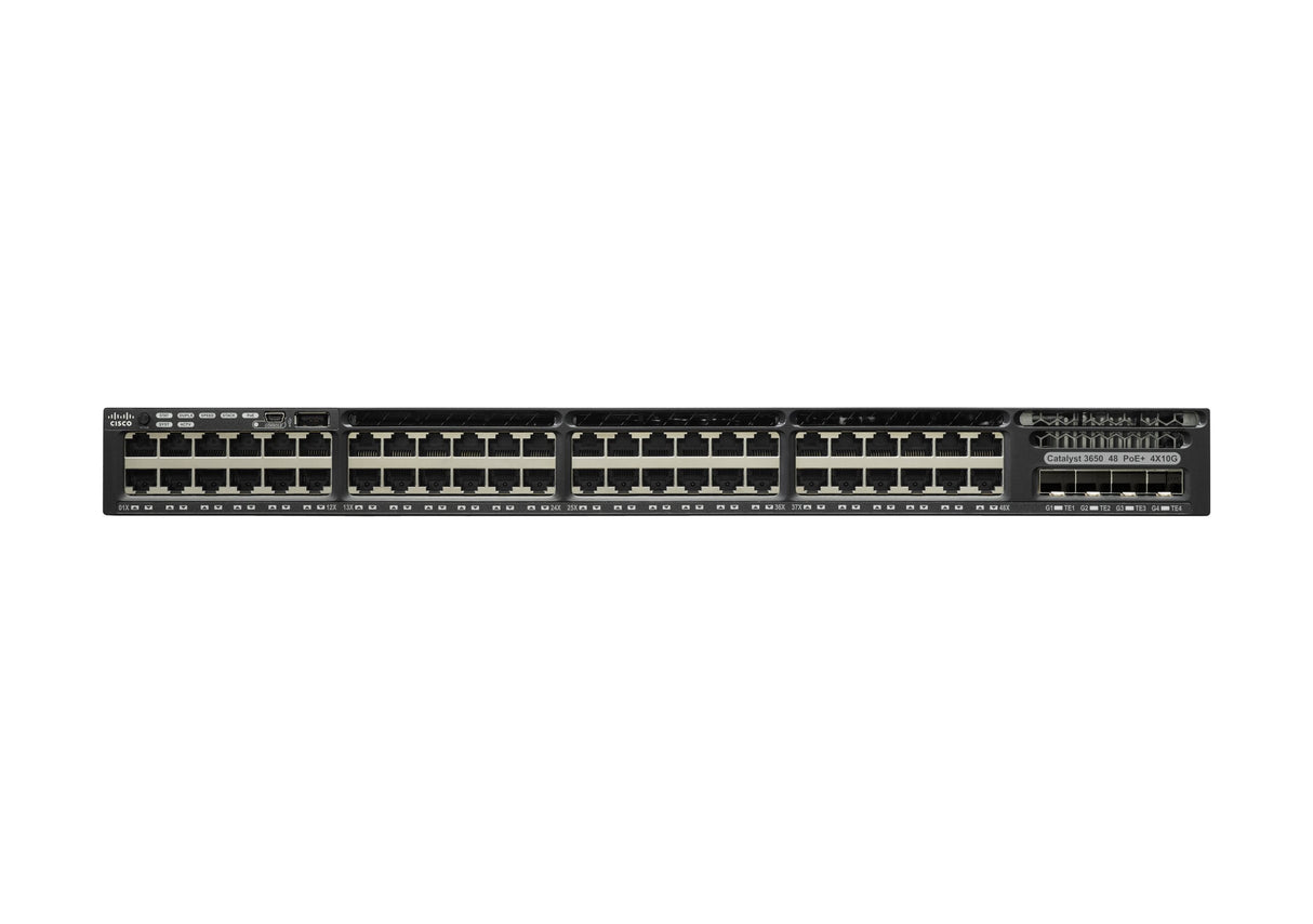 Cisco Catalyst3650 48ptfulpoe4x1g Uplinkipbase Remanufactured