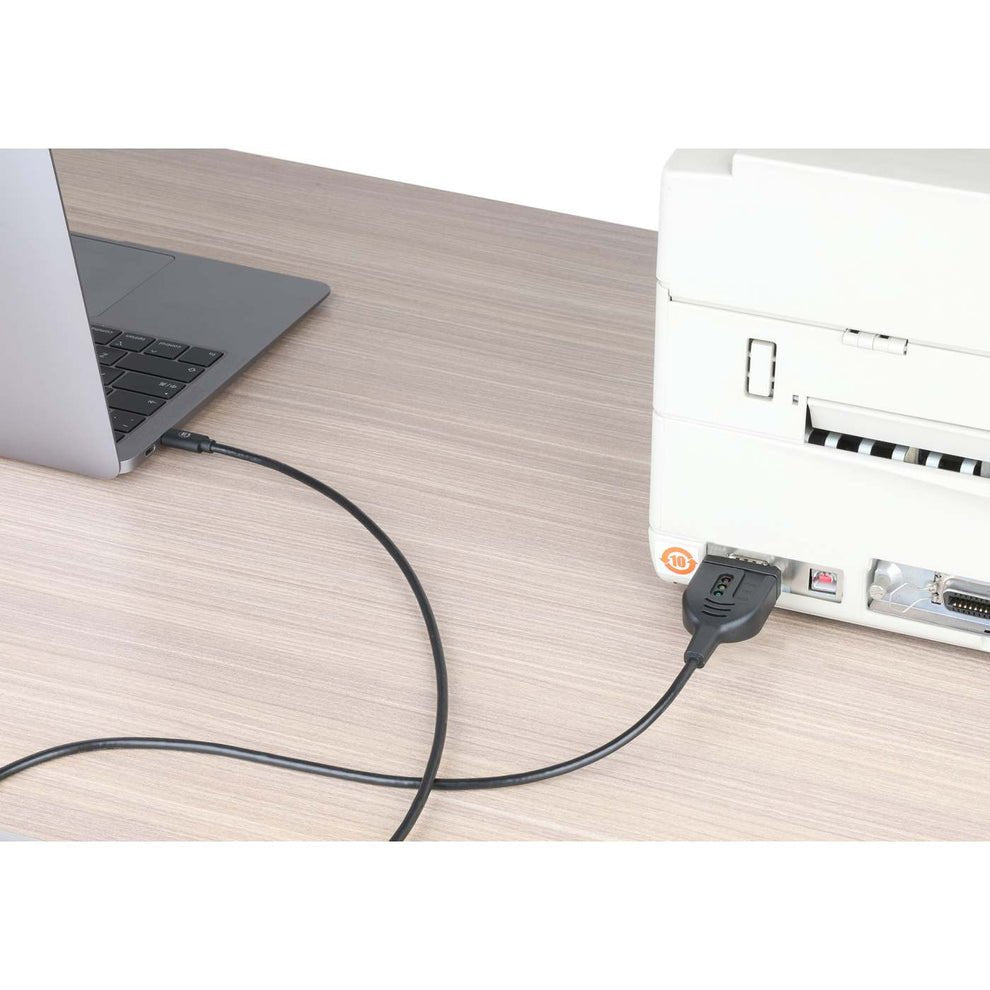 Manhattan Usb-C A Seriell Db9 Rs232 Adaptador Pl2303gt 1m