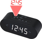 Denver Radio Despertador Crp-717 Radio Fm Proyeccion Alarma Dual Pantalla Led 0.9 Color Negro