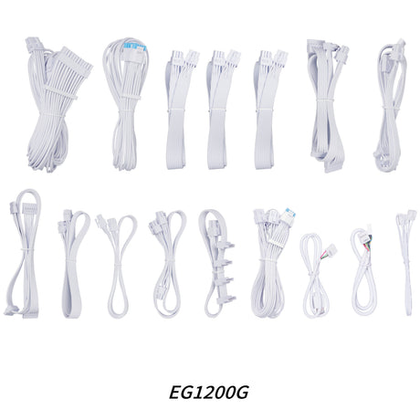 EAN 4718466017123 - Lian Li EG1200G unidad de fuente de alimentación 1200 W 24-pin ATX SFX Blanco imagen 11