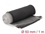 Delock Funda Trenzada De Blindaje Emi Con Cremallera Resistente Al Calor 1 Mx 50 Mm Negro