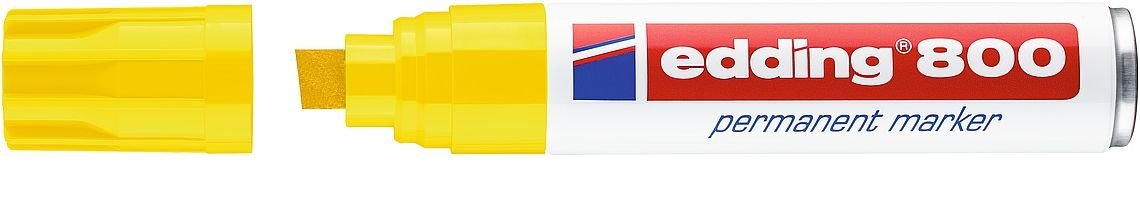 Edding Marcador Permanente 800 Extragrueso Amarillo