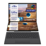 Portátil Asus Zenbook Duo Oled Ux8407aa-Sn066w, Copilot+ Pc, Intel Core Ultra 9 386h, 32gb, 1tb Ssd, 14", W11 - Gris