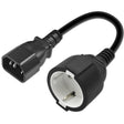 EAN 5901878539065 - Qoltec 53906 cable de transmisión Negro 0,15 m IEC 320 Schuko imagen 1