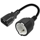 EAN 5901878539065 - Qoltec 53906 cable de transmisión Negro 0,15 m IEC 320 Schuko imagen 1