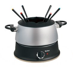 Tefal Ef 3000.10 Fondue, Gourmet Y Wok Negro/Plateado, Negro, Plata, 1200 W, Minorista