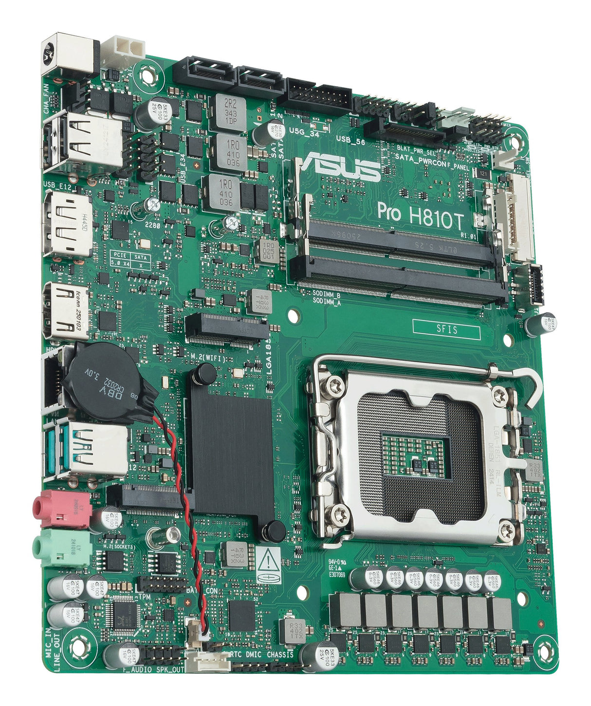 EAN 4711636101325 - ASUS Pro H810T-CSM Intel H810 LGA 1851 (Socket V1) mini ITX imagen 3