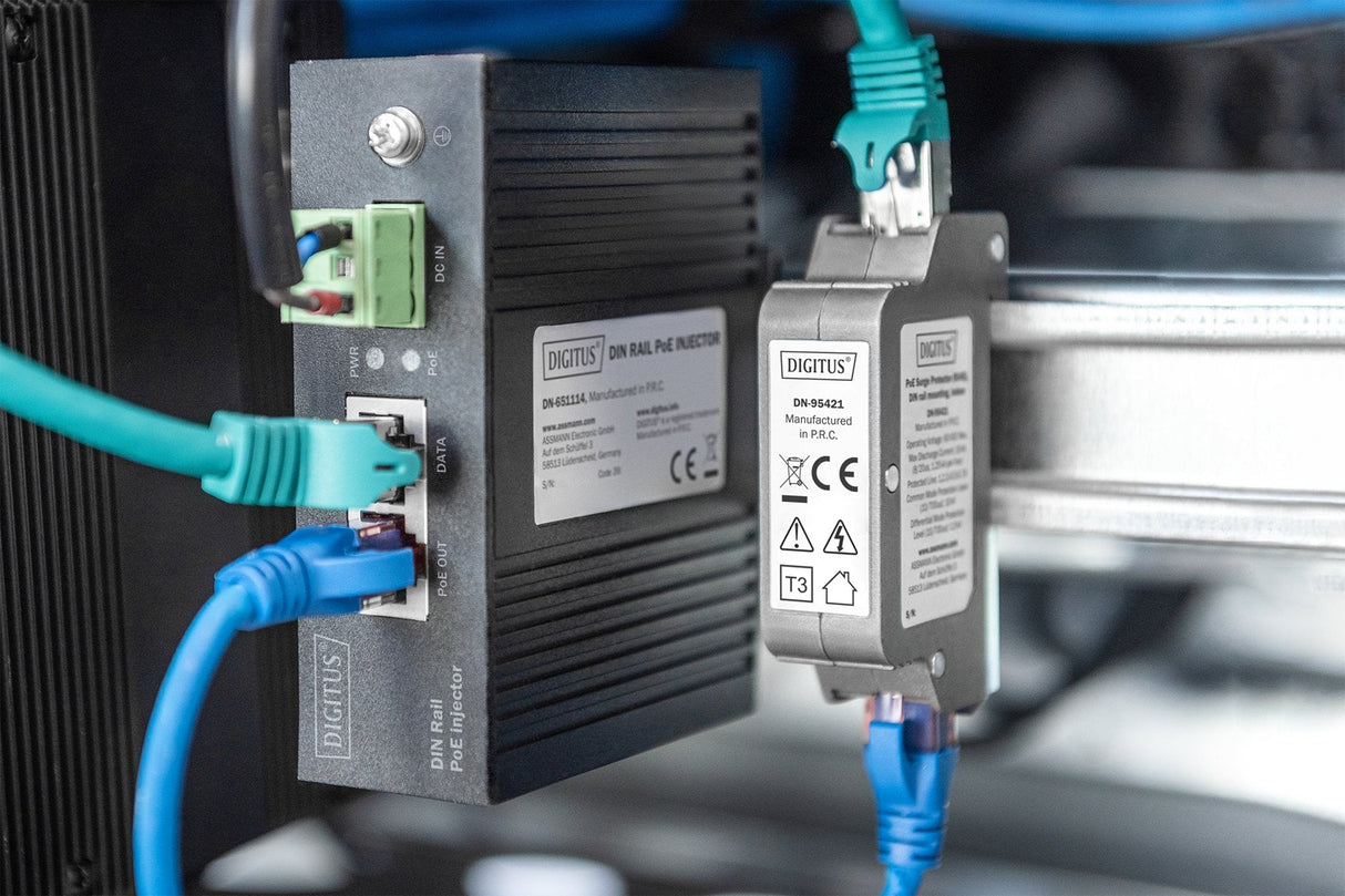 Digitus Poe Surge Protector (Rj45) Montaje En Riel Din. Interior
