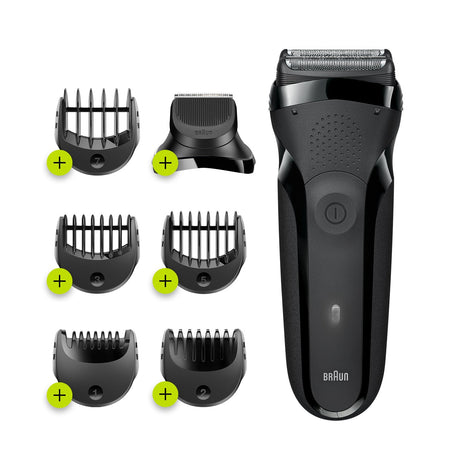 EAN 8700216735742 - Braun Series 3 300BT Máquina de afeitar de rotación Recortadora Negro imagen 1