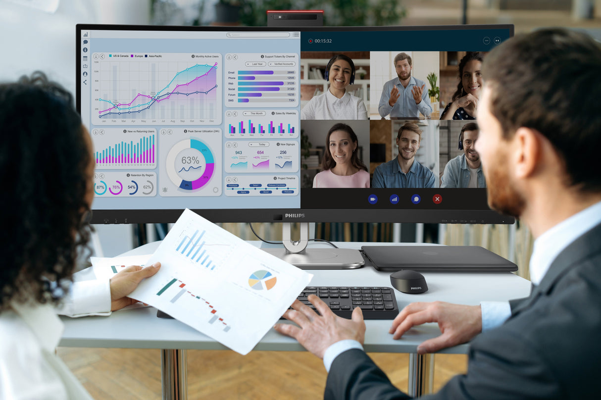 EAN 8712581804633 - Philips 6000 series 34B2U6603CH/00 pantalla para PC 86,4 cm (34") 3440 x 1440 Pixeles Wide Quad HD LCD Gr imagen 12