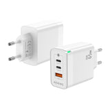 Aisens Cargador Gan 65w - 2xusb-C Pd3.0 Qc4.0 - 1xusb-A Qc3.0 - Blanco