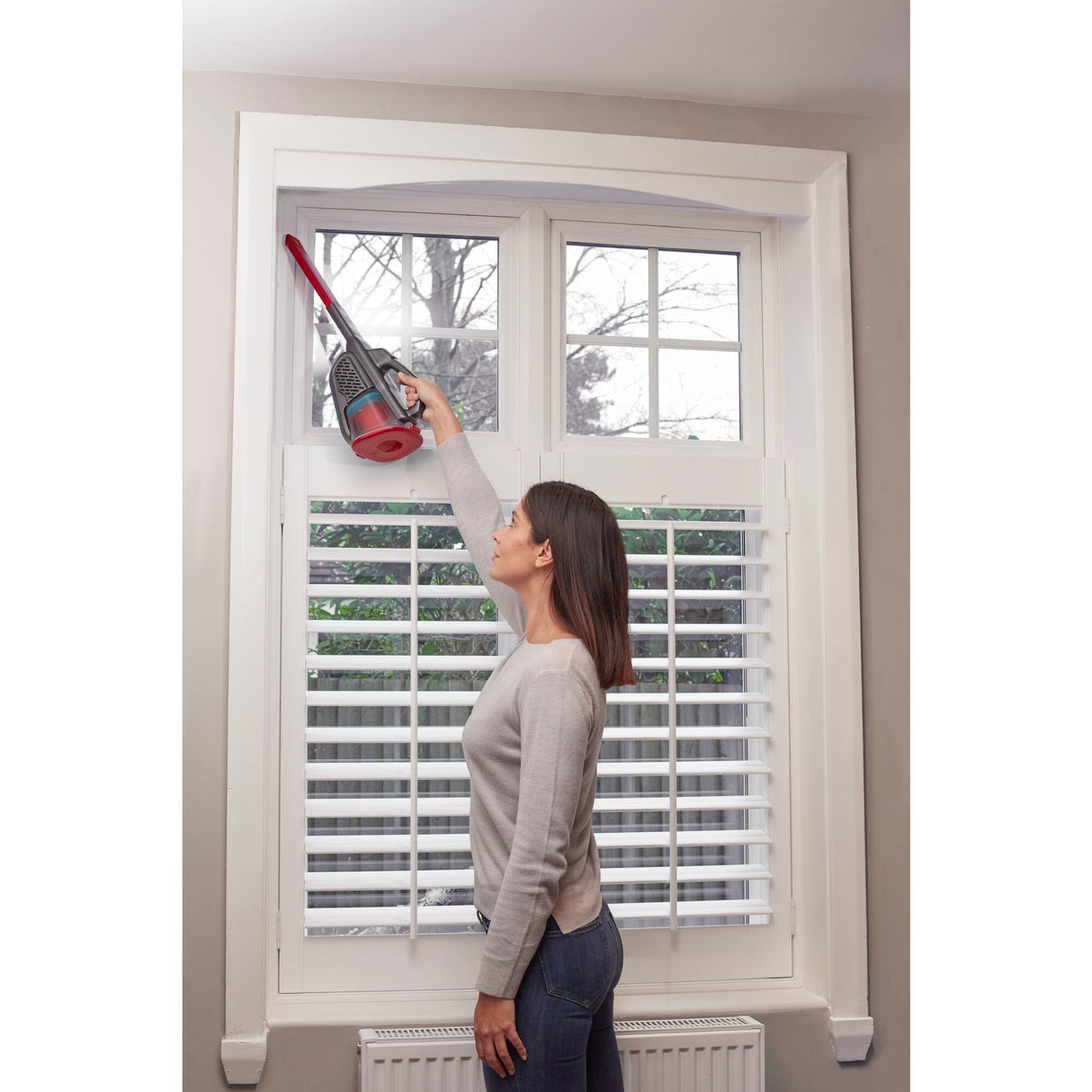 EAN 5035048712641 - Black & Decker BHHV315J-QW aspiradora de mano Negro, Rojo Sin bolsa imagen 9