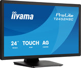 Iiyama Prolite T2452msc-B2ag (60.5 Cm (24 Zoll), Negro (Matt), Fhd, Ips, Touchscreen, Hdmi, Dp, Entspiegelung, 120hz Panel) T2452msc-B2ag