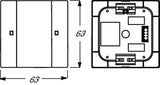 Busch Jaeger 6125 01-84 Tastsensor 1f Up-Sensoren F.Knx Studioweiss