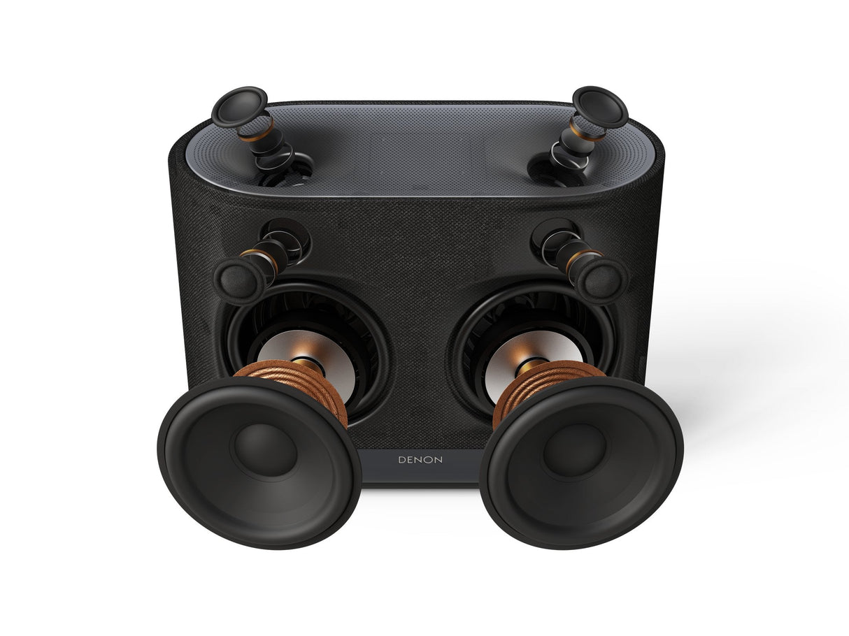 Denon Home 400 Black Altavoz Inteligente Inalámbrico Con Tecnología Heos Y Sonido Dolby Atmos.