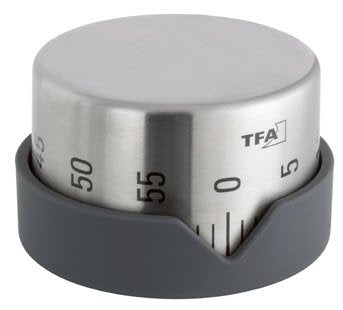 EAN 4009816020635 - TFA-Dostmann 38.1027.10 despertador Gris, Acero inoxidable imagen 1