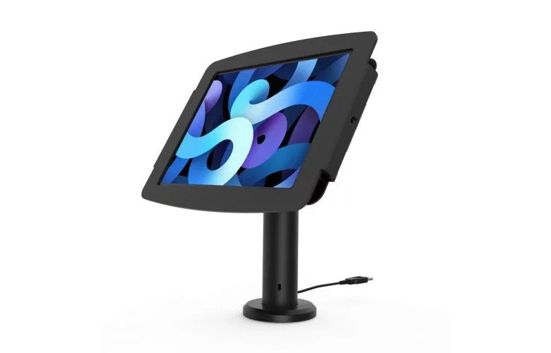 Compulocks Rise Space Ipad Mini 8.3" Kiosk 4" Pole Base Para Pc Tablet Bloqueable Aluminio De Alta Calidad Negro Tamaño De Pantalla: 8.3" Montable En Escritorio Base De Montaje Para Apple Ipad Mini (6ª Generación)