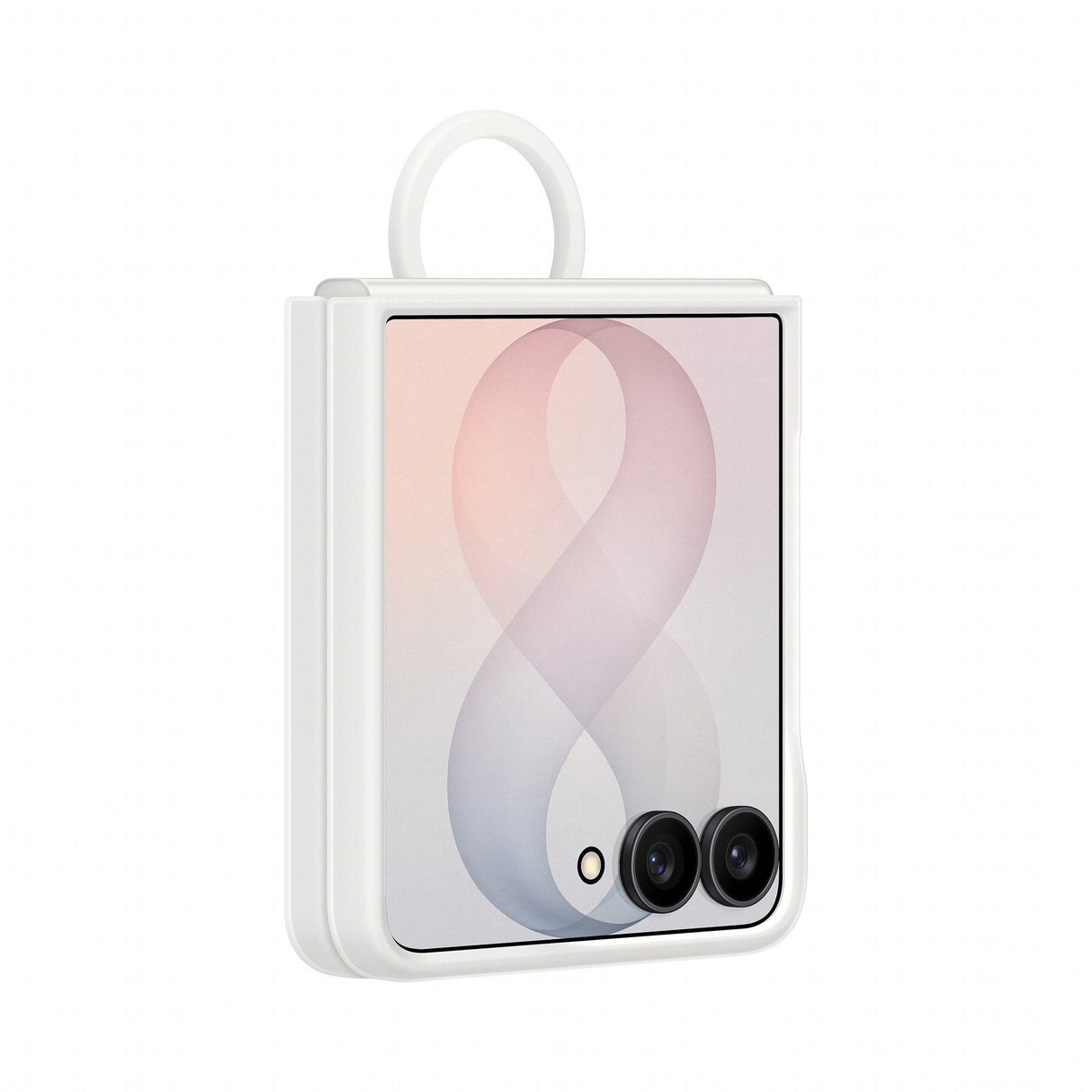 Samsung Silicone Ring Magnet Case Fr Galaxy Flip8 White