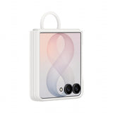 Samsung Silicone Ring Magnet Case Fr Galaxy Flip8 White