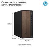 Pc Sobremesa Hp Omnidesk M03-0006ns Intel Core Ultra 5-225 8gb 512gb Ssd Intel Graphics Freedos Wifi 6e