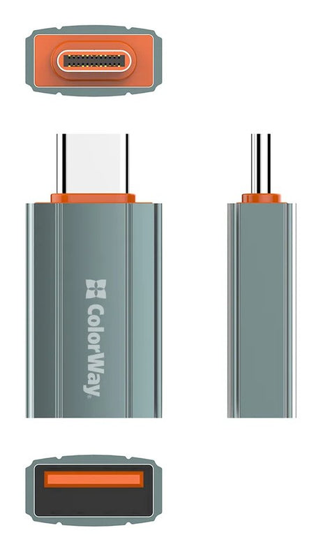 EAN 4823108616401 - Colorway CW-AD-AC cable USB USB 2.0 0 m USB A USB C 0,48 Gbit/s Gris imagen 4