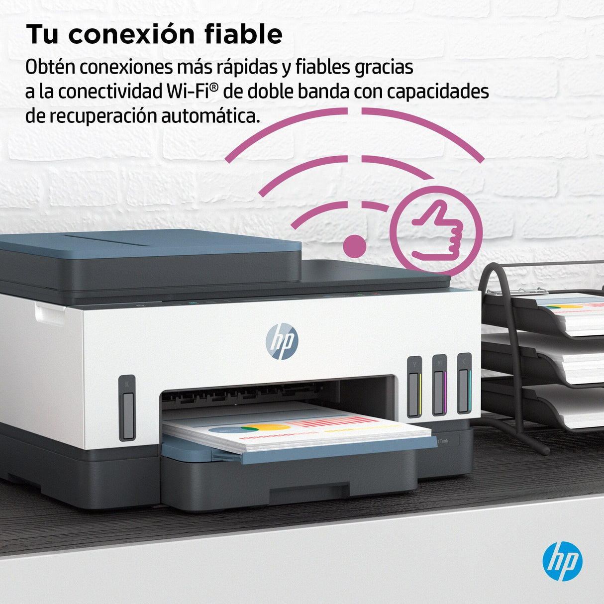 Multifunción Recargable Hp Smart Tank 7306 Wifi  Dúplex  Blanca
