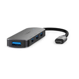 Nedis Ccgb64220gy01 Hub De Interfaz Usb 3.2 Gen 1 [3.1 Gen 1] Type-C 5000 Mbit/S Gris
