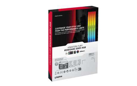 EAN 740617338232 - Kingston Technology FURY Renegade RGB módulo de memoria 4 x 16 GB 3600 MT/s 288-pin DIMM imagen 6