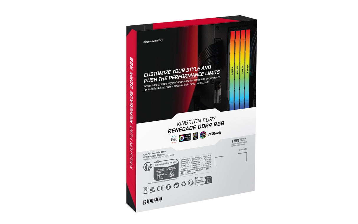 EAN 0740617338300 - Kingston Technology FURY Renegade RGB módulo de memoria 2 x 16 GB 3200 MT/s imagen 6